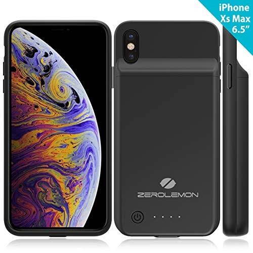 iPhone Xs Max Battery Case, ZeroLemon 5000mAh 6.5inches Extended Battery Charging Case for iPhone Xs Max - Black