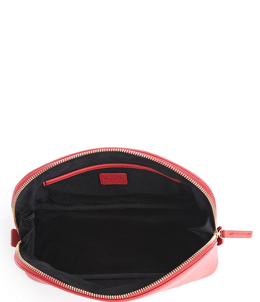 ROYCE New York Leather Large Cosmetic Bag