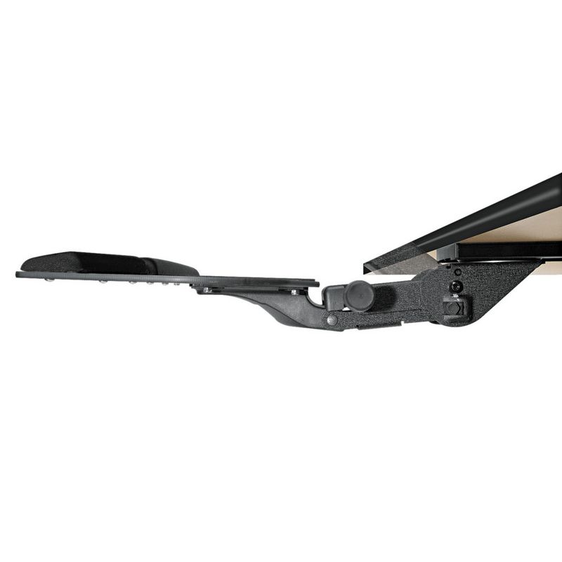 Kelly Computer Supply KCS69505 Leverless Lift N' Lock 28 in. x 10 in. California Keyboard Tray  - Black