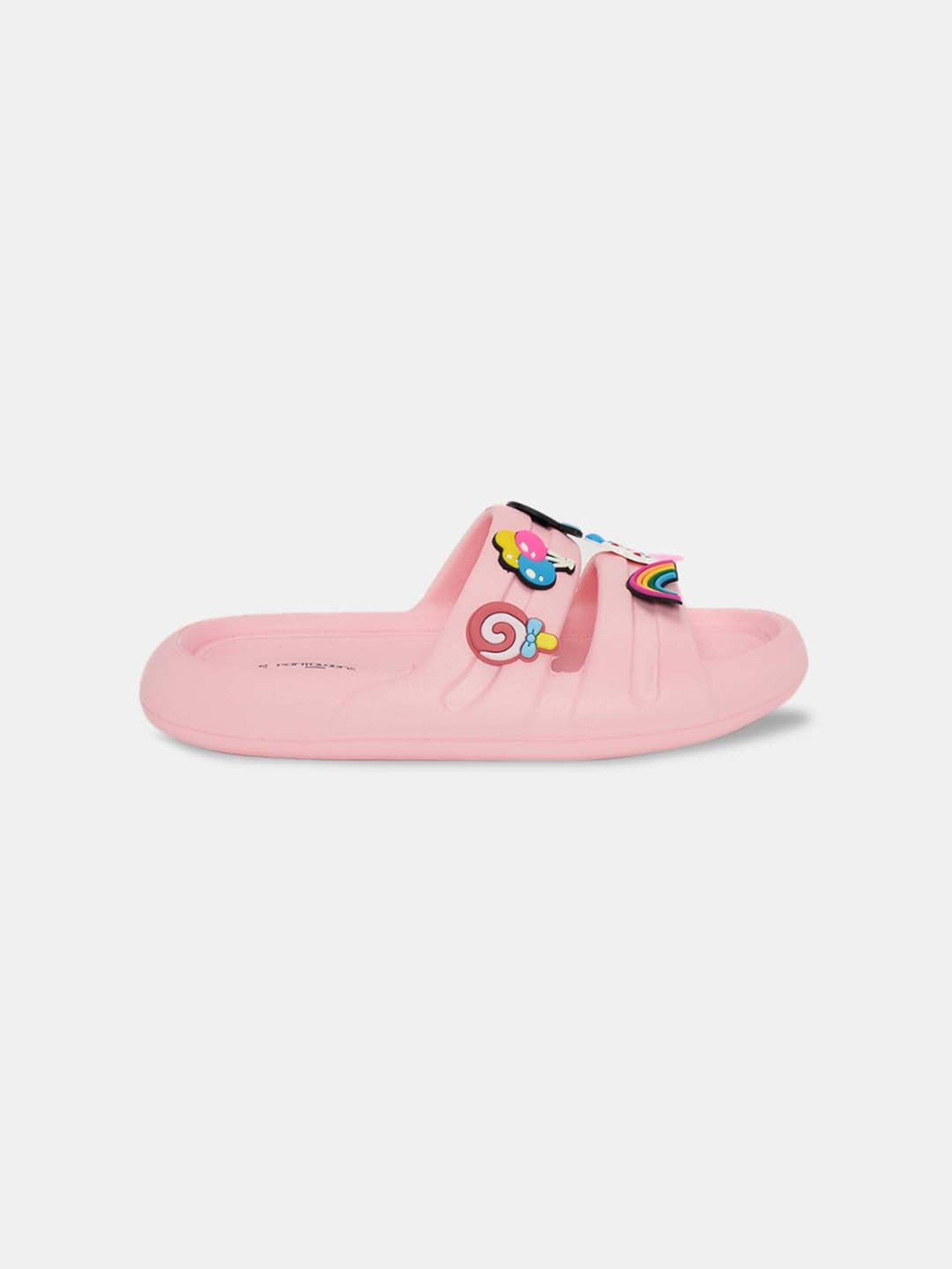 Passion Petals Kids Pink Sling Back Clogs