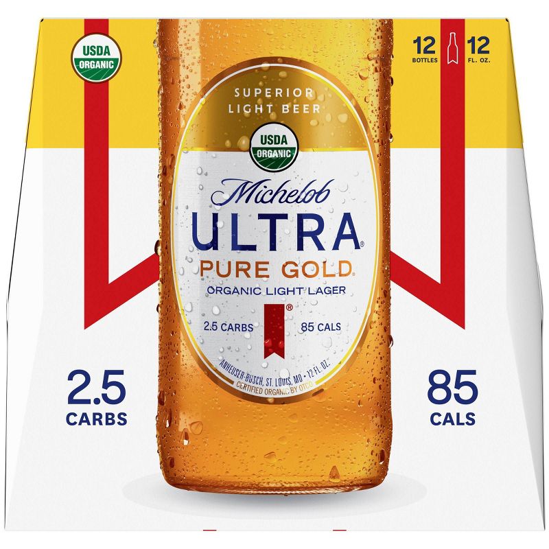 Michelob Ultra Pure Gold Organic Light Beer - 12pk/12 fl oz Bottles