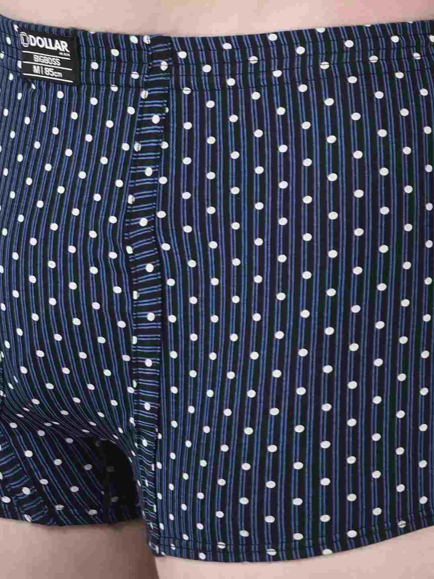 Dollar Bigboss Assorted Cotton Regular Fit Printed Trunks - Pack Of 3