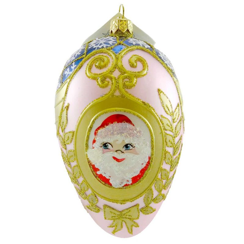 Larry Fraga Regal Ornament Christmas Santa Egg  -  Tree Ornaments