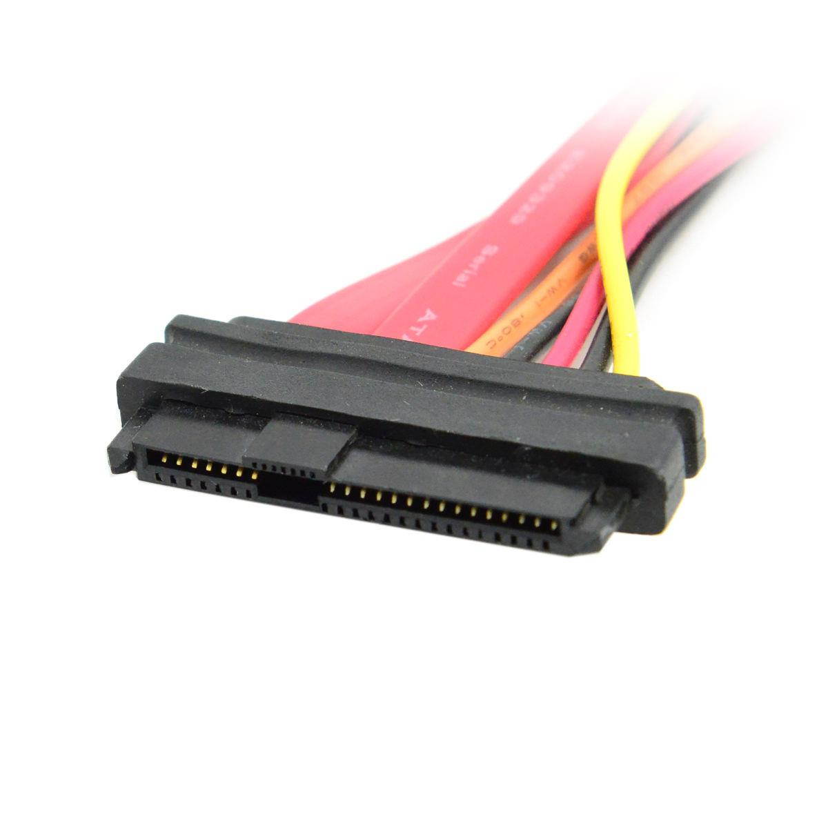 SAS 29Pin SFF-8482 Male to Female Extension Data Cable for Hard Drive Disk HDD 0.5m