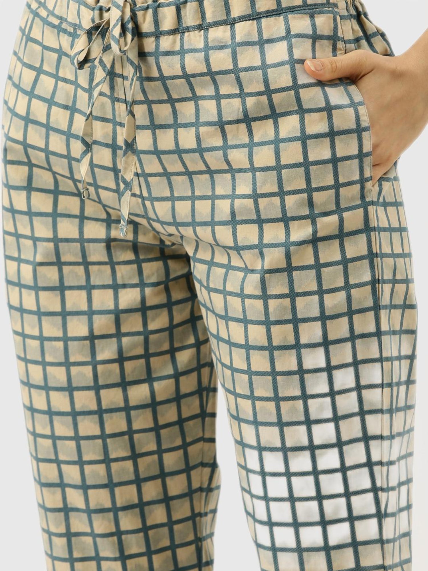 Clt.s Blue Chevron Print Pajama Set