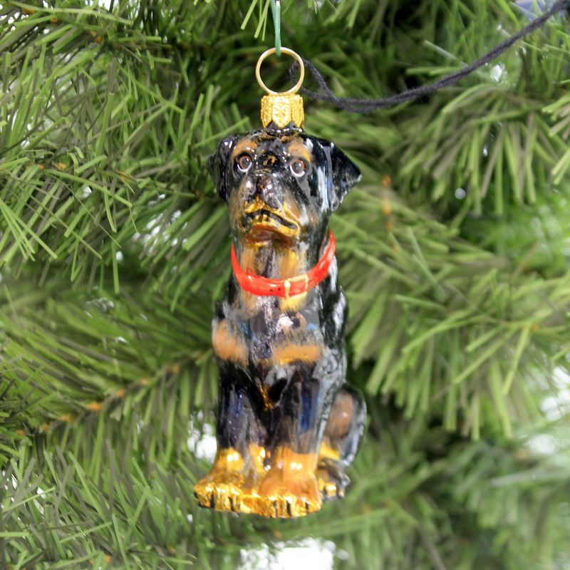 Joy To The World 3.5" Rottweiler Ornament Pet Set Dog Companion  -  Tree Ornaments