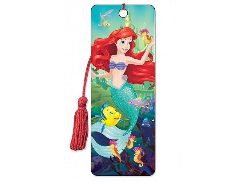 Disney 3D Bookmark Ariel Swimming (Hardcover)