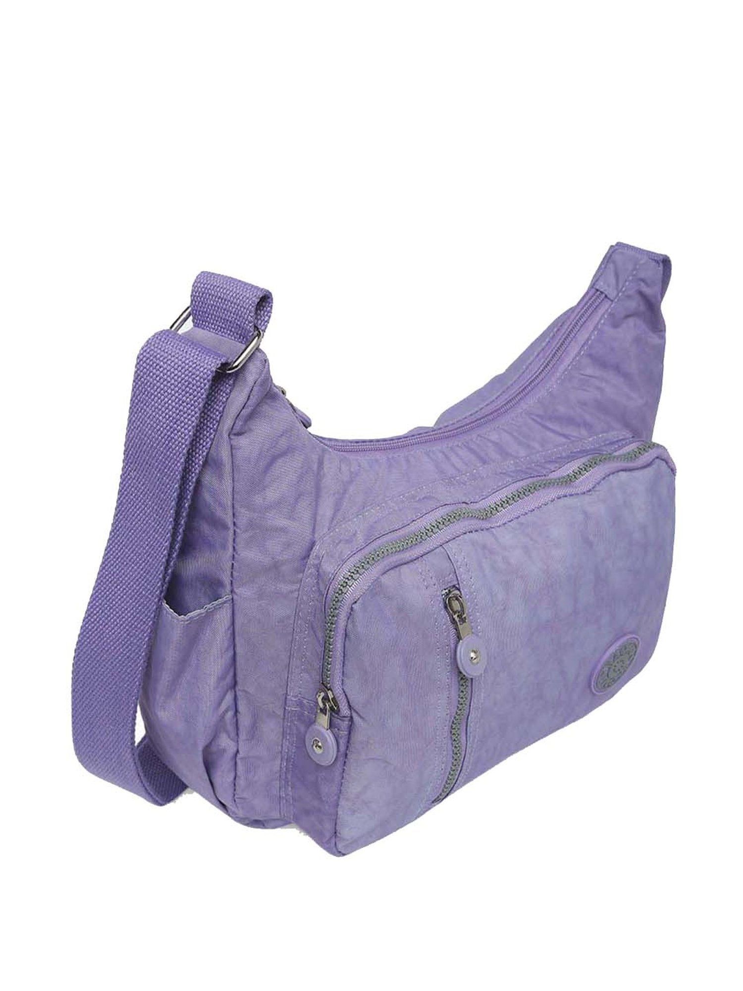 Baomi Purple Solid Medium Cross Body Bag