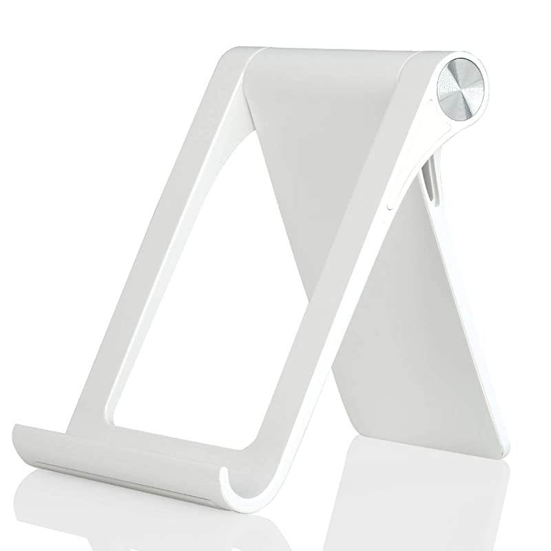 Cell Phone Desk Stand Holder  MultiAngle Adjustable Phone Desk Stand Tablet Holder for iPhone 12 11 Pro Max XS XR 8 Plus 6 7 Samsung Galaxy S10 S9 S8 S7 Edge S6 Android Smartphone