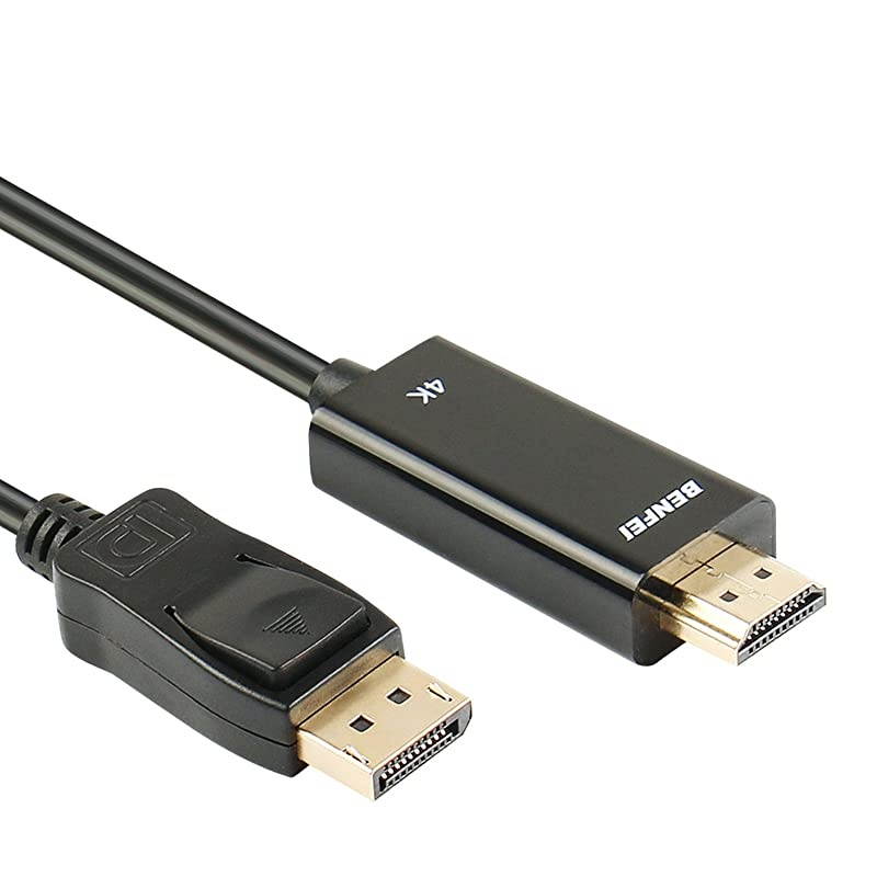 Displayport to HDMI  4K DP to HDMI 10 Feet Cable GoldPlated Cord Compatible for Lenovo Dell HP ASUS