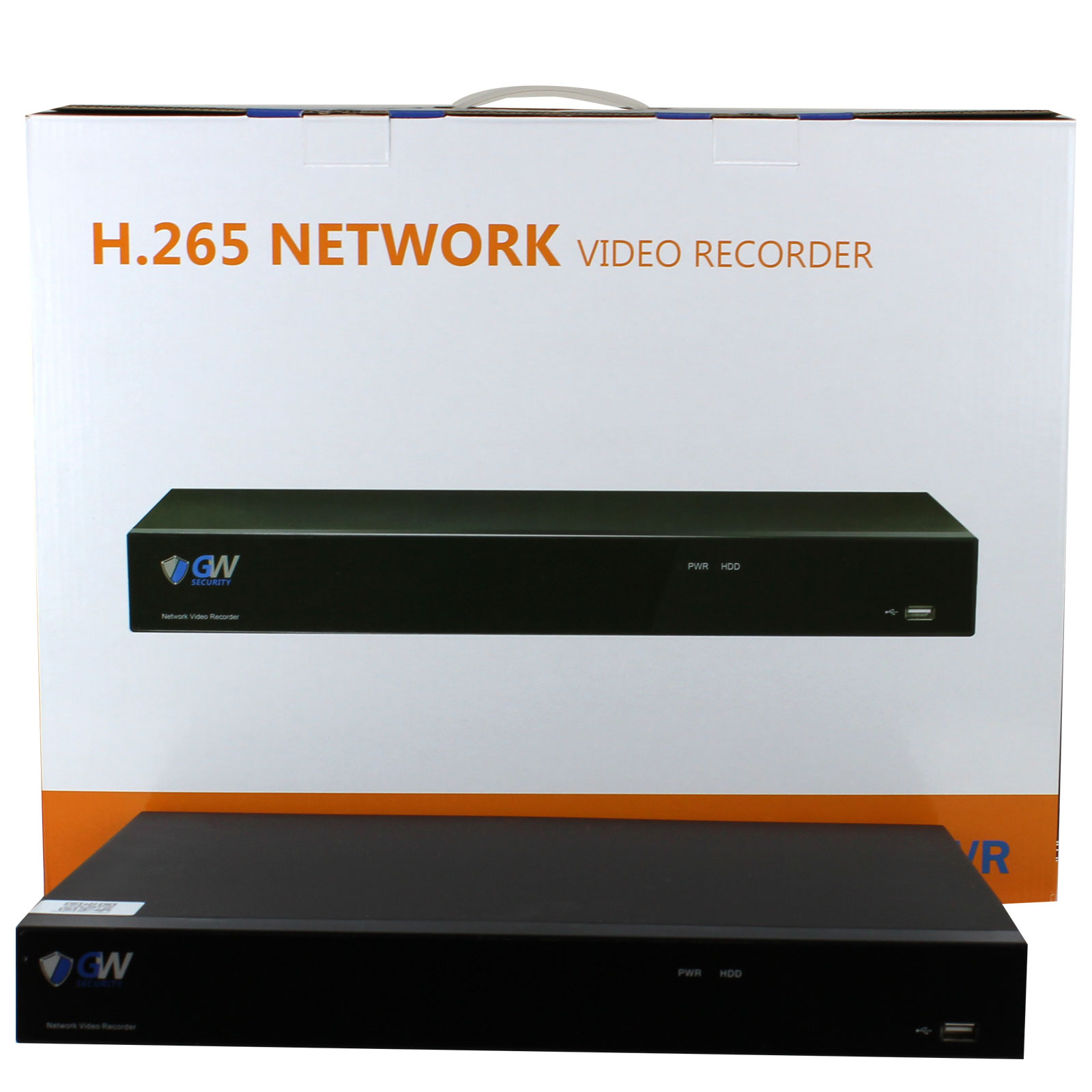 GW 4K Ultra HD 8MP PoE IP Camera Security System, 8-channel H.265 NVR UHD 4K Output, 4 x 4K 8 Megapixel WDR Weather Proof PoE IP Cameras, Smart Video Search Customizable Motion Detection, 2TB HDD