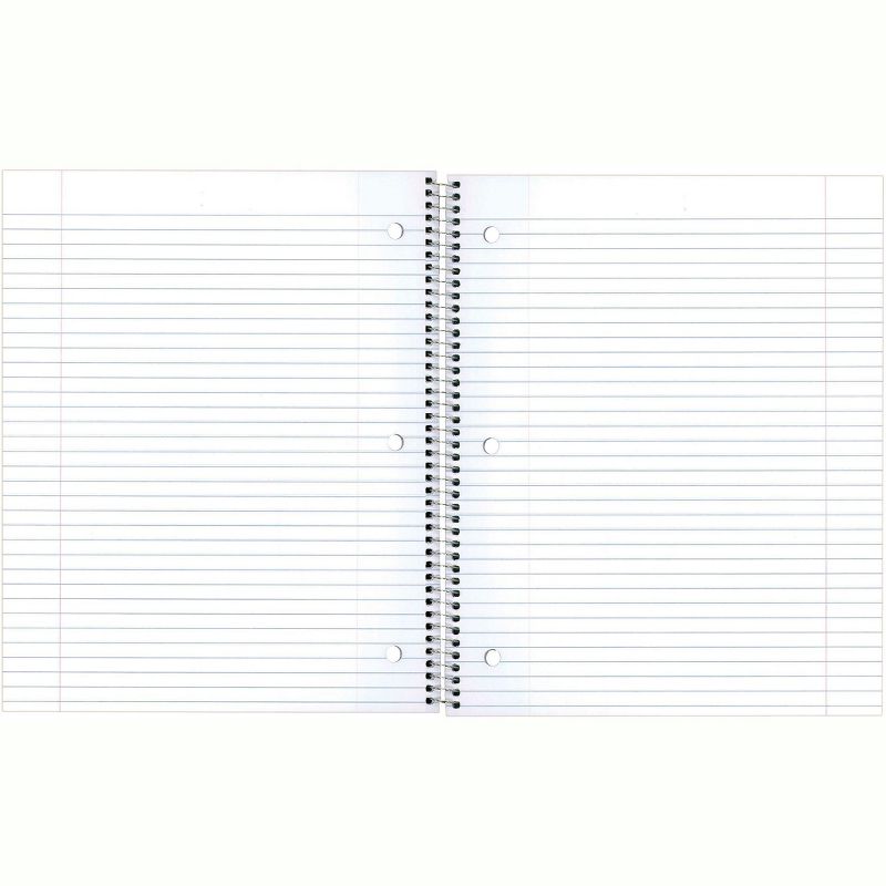 Rediform Notebook 1 Sub 100 Shts College/Margin 11"x8-7/8" Assorted 31098