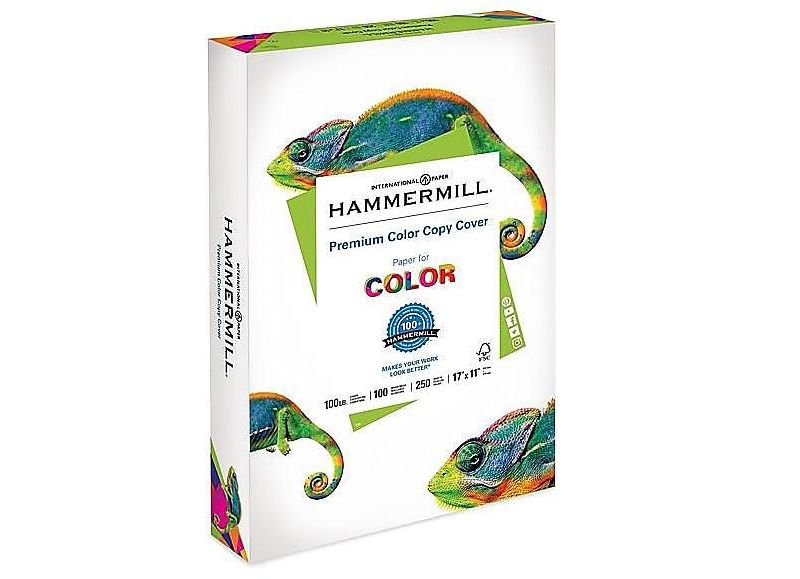 Hammermill Copier Digital Cover Stock 60 lbs. 17 x 11 Photo White 250 Sheets 122556