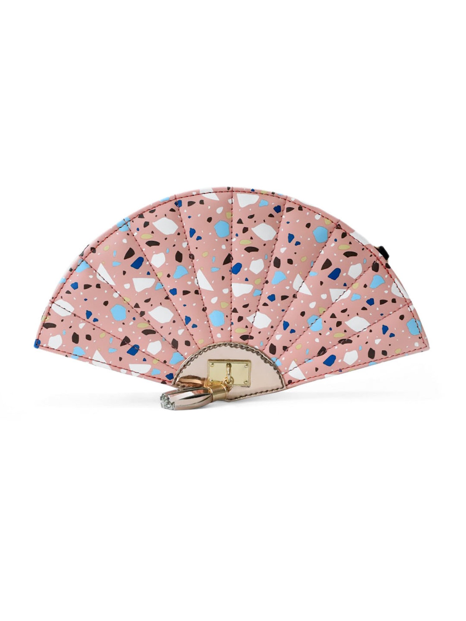 Modern Myth Pink Printed Medium Fan Cross Body Bag