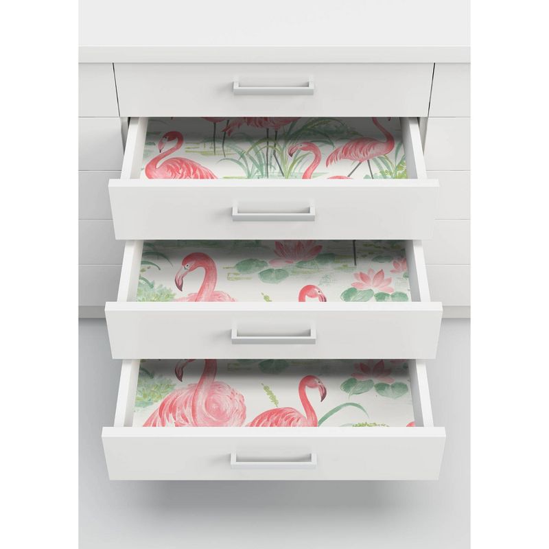 NuWallpaper Flamingo Beach Peel & Stick Wallpaper Pink