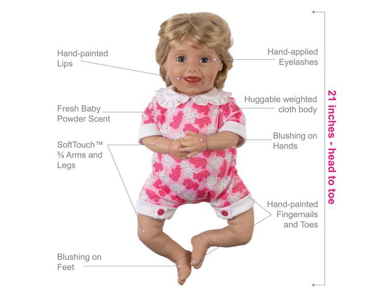 Paradise Galleries Reborn Toddler Doll - The Sweetest Thing, 21 inch in SoftTouch Vinyl, 6-Piece Reborn Doll Gift Set