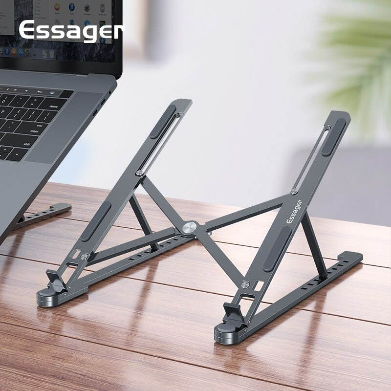 Essager Laptop Holder Adjustable Laptop Stand Holder For Macbook Pro Notebook Foldable Portable Table Base Bracket Support PC