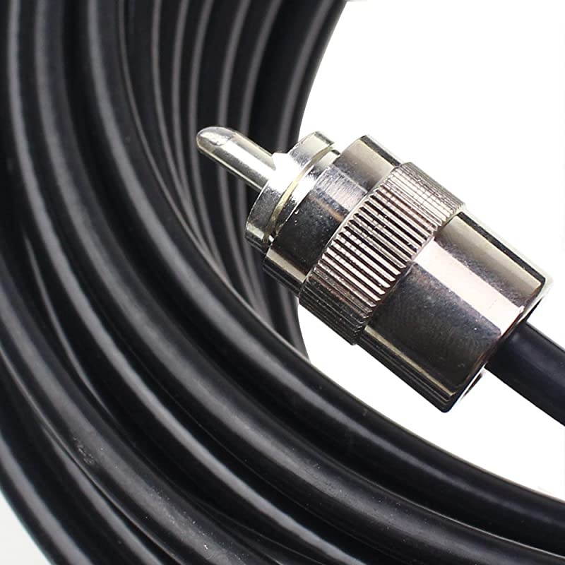30m RG8X Coax Coaxial UHF PL259 Molded amp Soldered Connectors Amateur CB Radio Antenna Cable Wire 30m