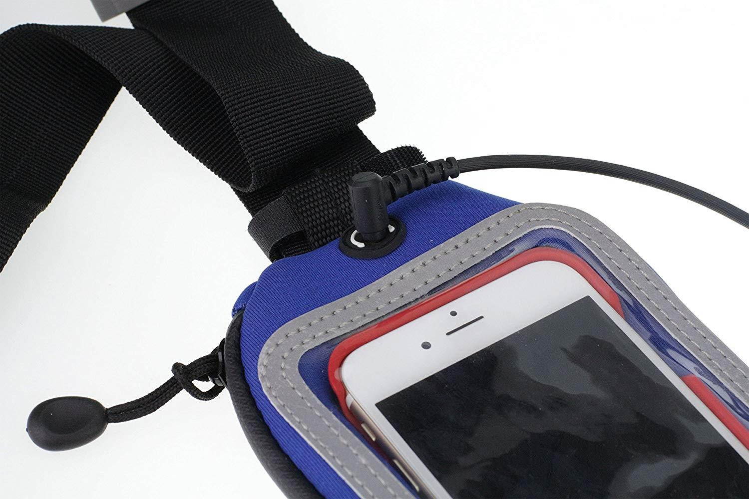 Navitech Blue Smartphone Running/Jogging Water Resistant Sports Belt/Waistband Compatible with The The Huawei Elate