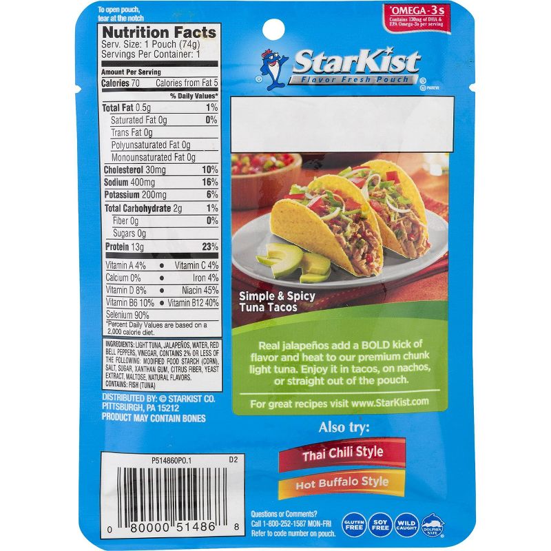 StarKist Tuna Creations Jalapeño Tuna - 2.6oz