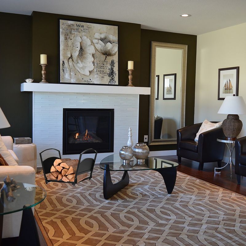 Real Flame Deland Grand Electric Fireplace Gray