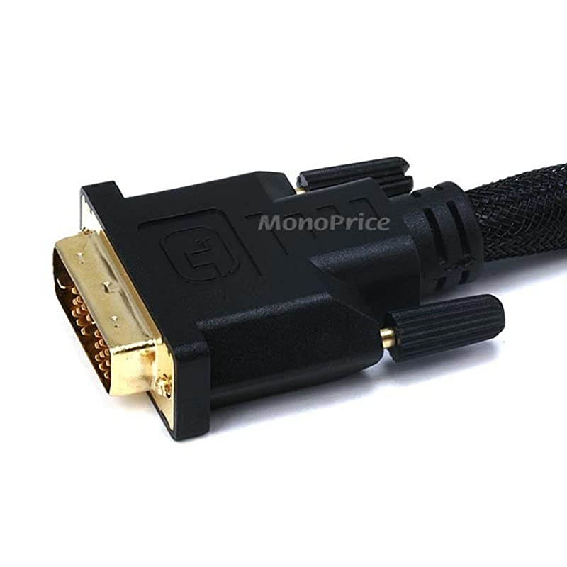 102286 3Feet 24AWG CL2 High Speed HDMI to DVI Adapter Cable with Net Jacket Black 102286