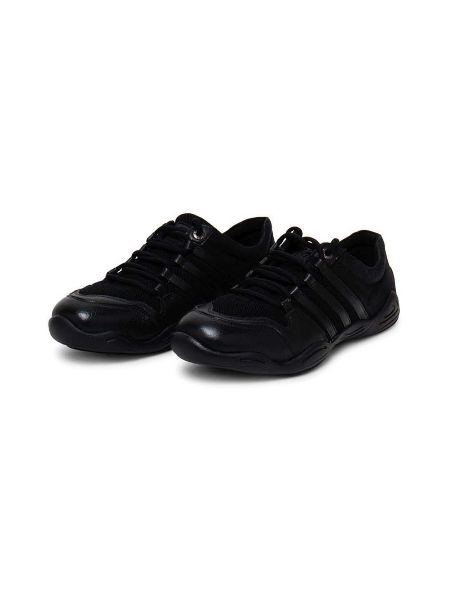 Ezok Men's Black Casual Sneakers