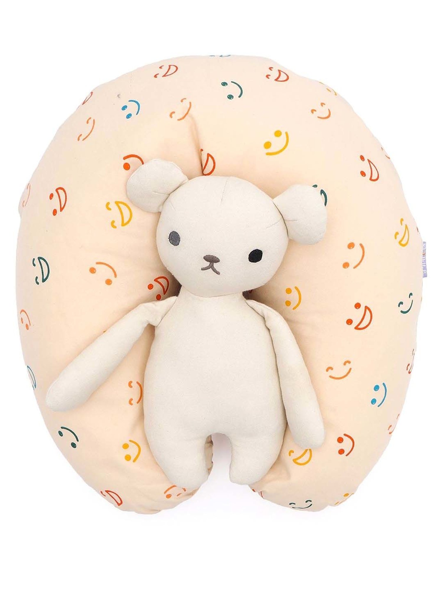 The White Willow Black Orthopaedic Mid Backrest Memory Foam Pillow - Set of 1