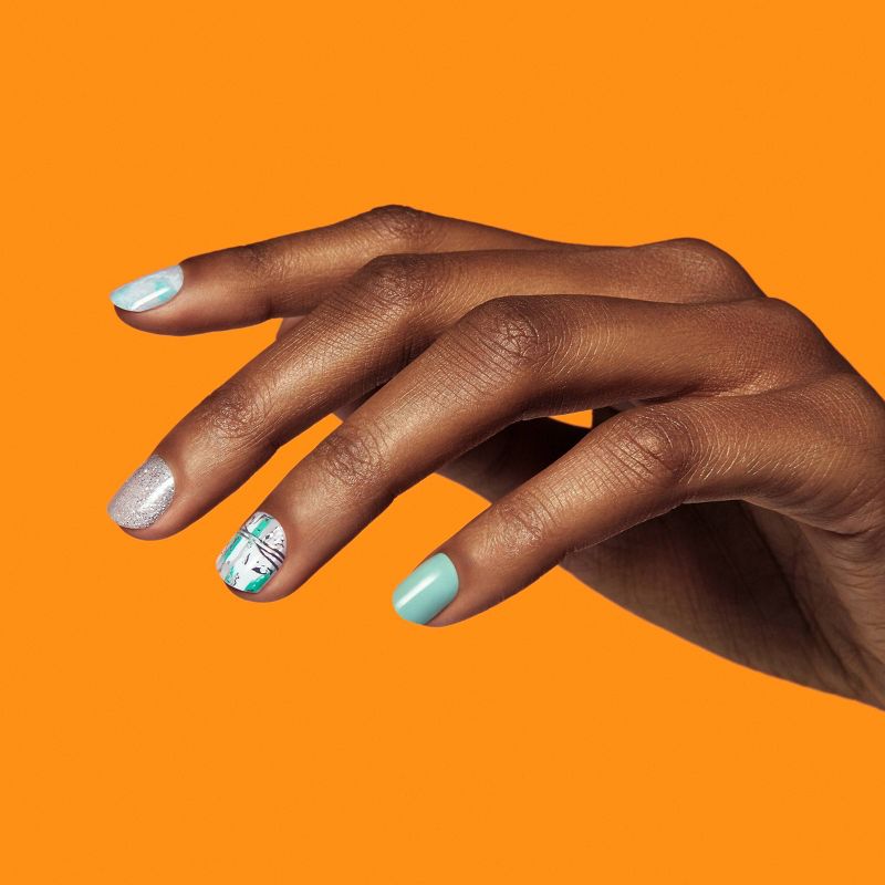 Ardell Nail Addict Blush False Nails Geometric Crystals - 24ct