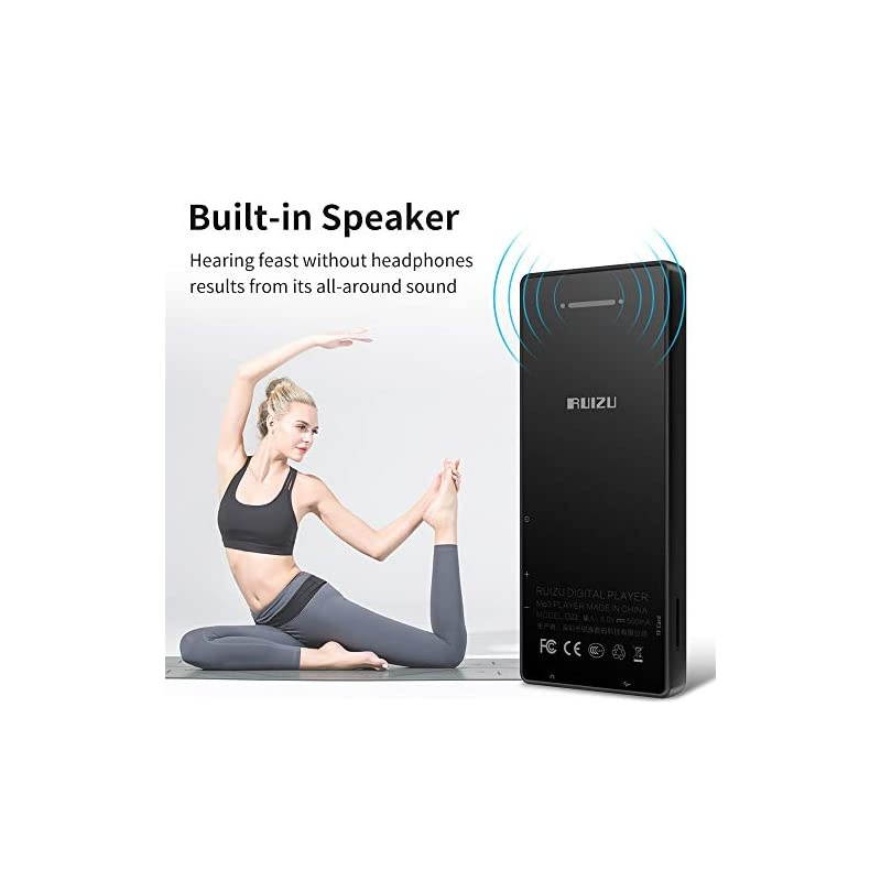MP3 Player with Bluetooth 5.0, HiFi Lossless Music Player with FM Radio, Voice Recorder, 2.4" HD Screen, Portable Ultra-Thin Metal MP3 Player for Walking Running, Support up to 128GB
