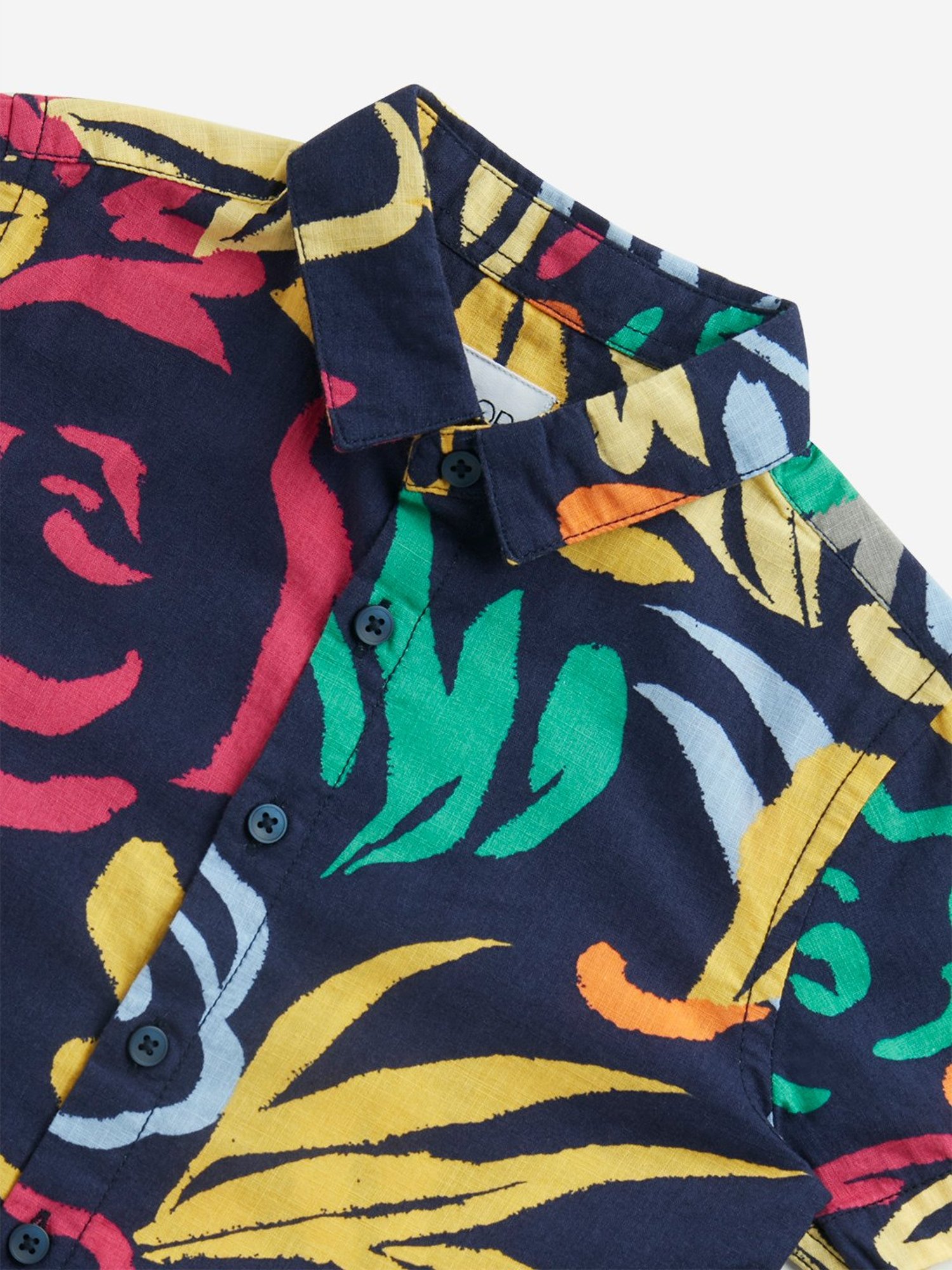 HOP Kids by Westside Multicolour Foliage Pattern Cotton Shirt