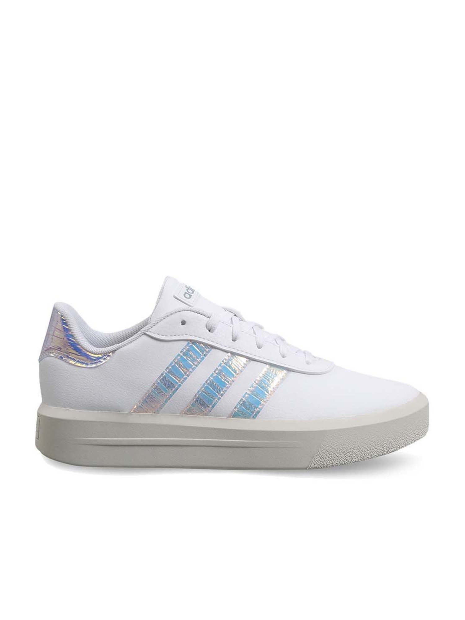 Adidas Women's COURT PLATFORM White Skateboarding Shoes