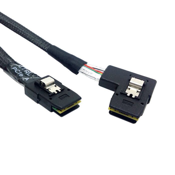 Weastlinks 90 degree Right Left angle L type SATA cable Mini SAS Cable Mini SAS 36P to 36 Pin SFF-8087 to SFF8087 HD Data Cable 0.8M