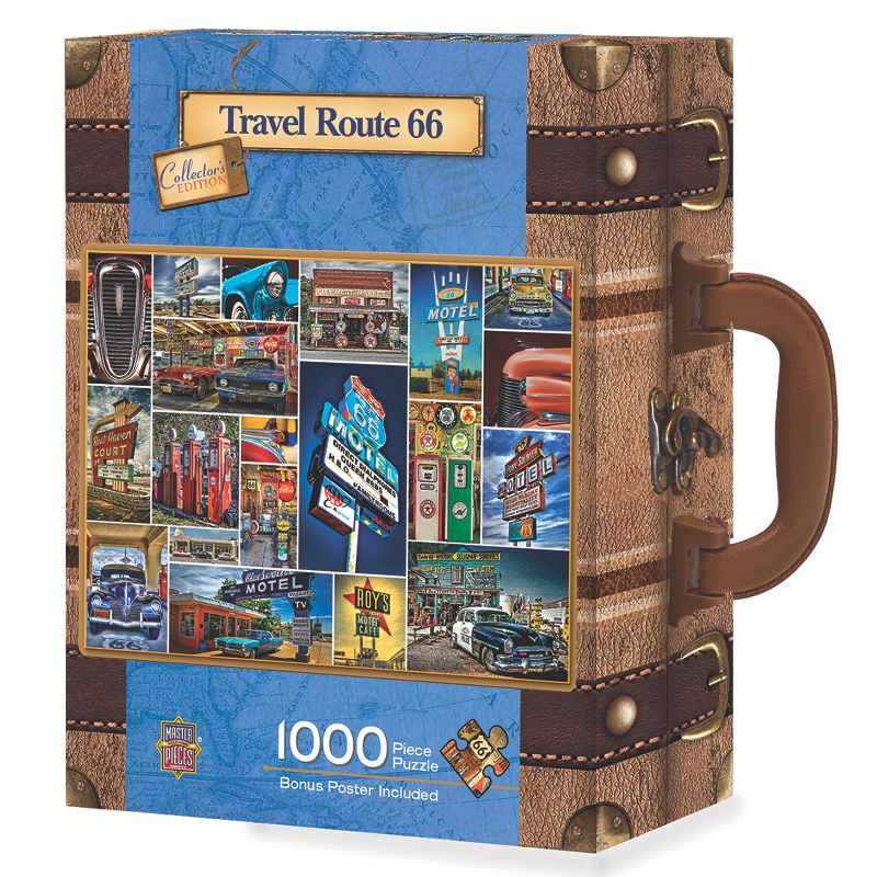 MasterPieces Route 66 1000 Piece Suitcase Jigsaw Puzzle