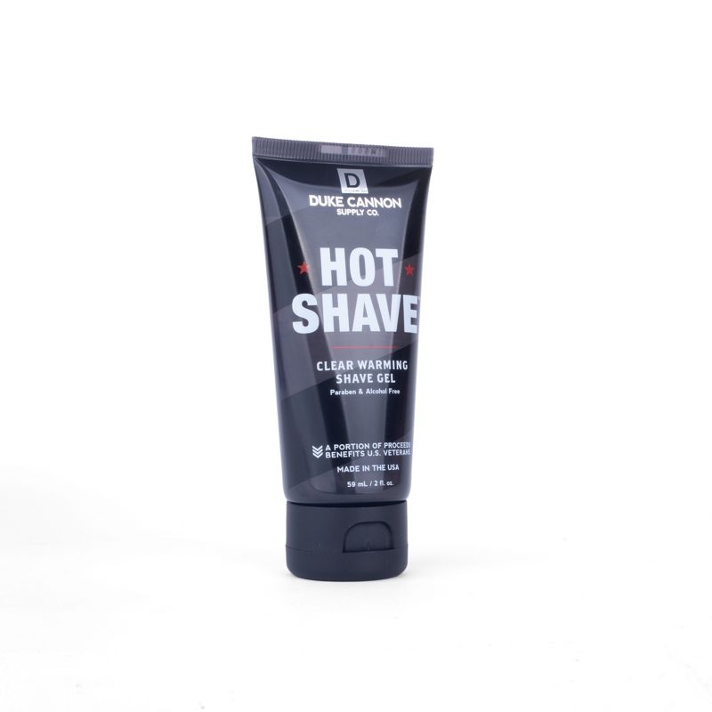 Duke Cannon Hot Shave Clear Warming Shave Gel - Trial Size - 2 fl oz