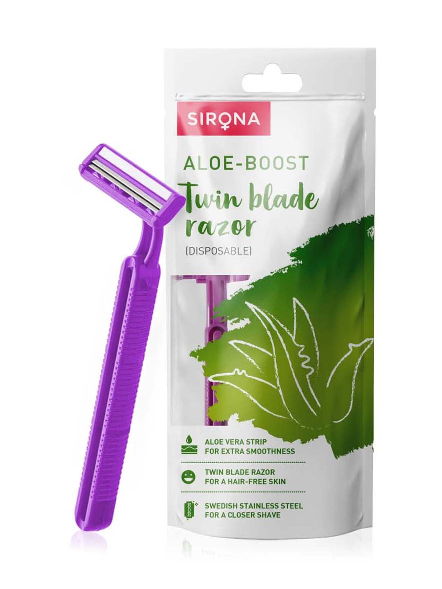 FEATHER Flamingo Eyebrow, Face, Nape Razor - 3 Piece - 150 gm