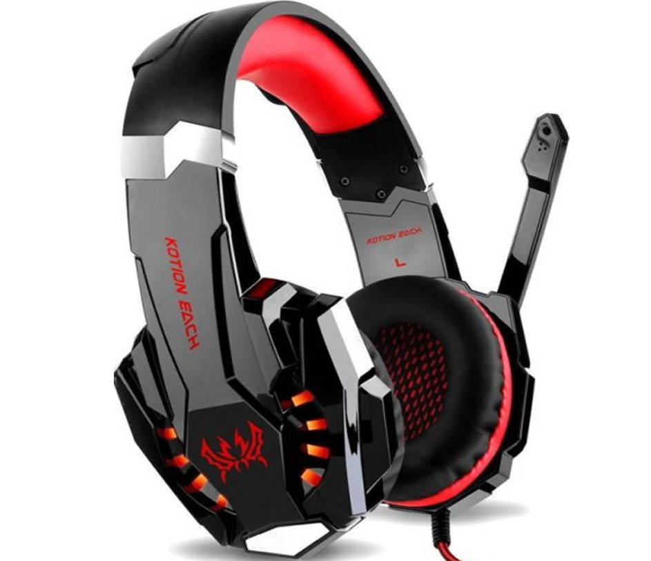 EACH G9000 PUBG Headphones Luminous Headset Internet Cafe EarPhones 3.5 Quadrupole Mobile Phone Headset PS4,XBOX ONE