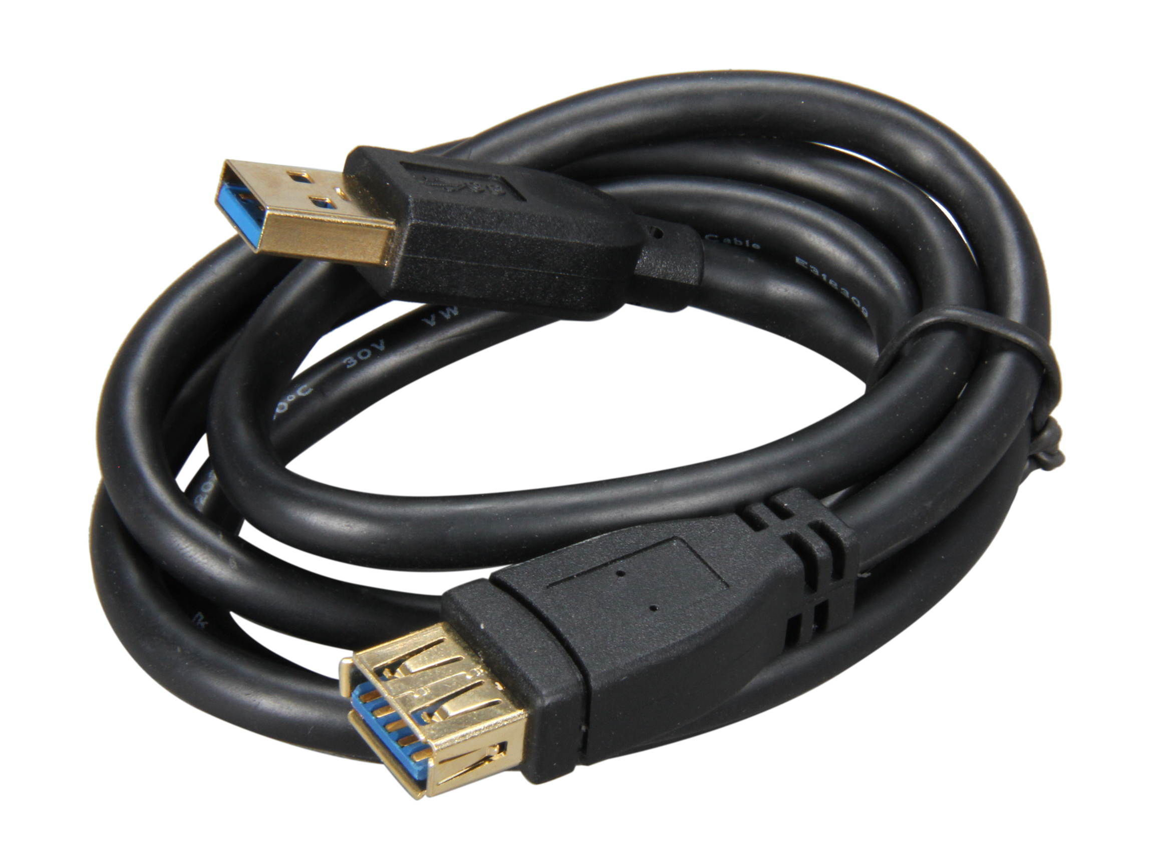 Rosewill RCAB-11030 USB3.0 A Male to A Female Extension Cable, Gold Plated, Black