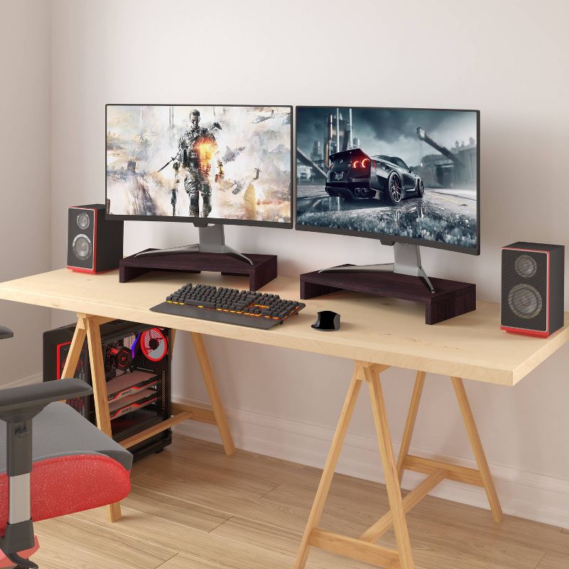 Eco Friendly Computer Monitor Stand RiserEspresso