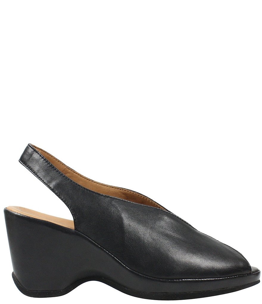 L'Amour Des Pieds Odetta Sling Wedge Pumps