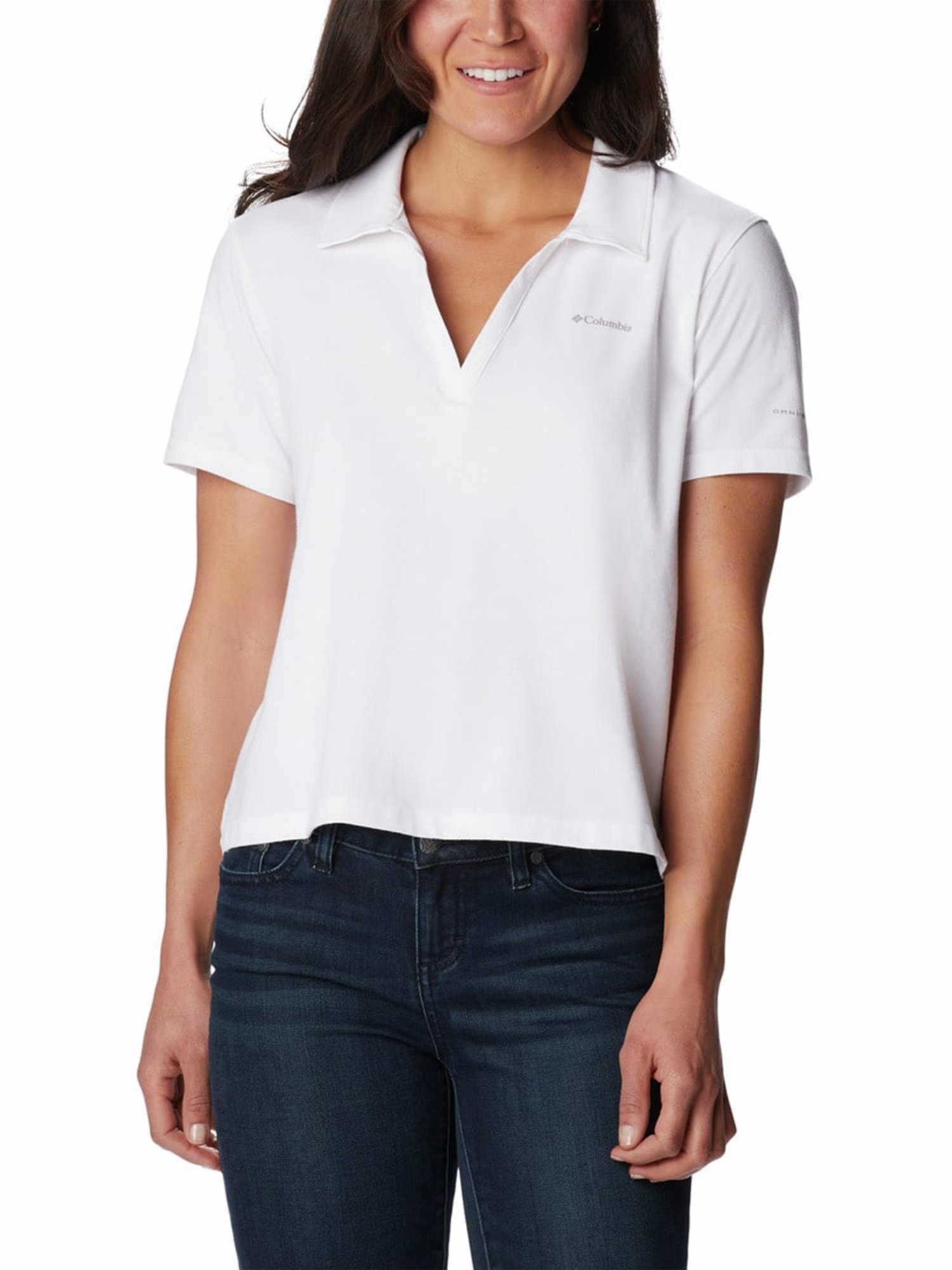 Columbia White Sun Trek Polo T-Shirt