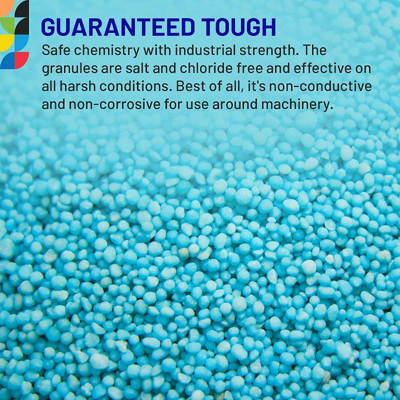 Safe Paw Thaw Industrial Strength Salt Free Pet Safe Snow Ice Melter and Traction Agent for Concrete, Asphalt, Decks, Lawns, and More, 43 Pound Bag