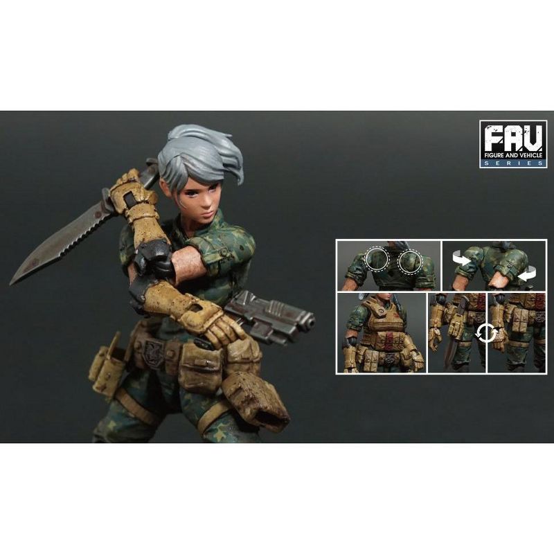 FAV-A32 Combat Instructor Kelsey 1:18 Scale | Acid Rain Fav Action figures