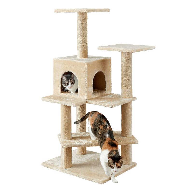 Two by Two Evergreen Cat Tower - Beige