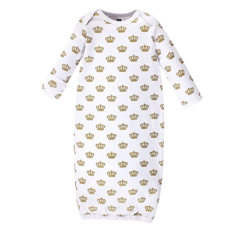 Hudson Baby Girls' 4pk Organic Cotton Princess Gown - Pink 0-6M