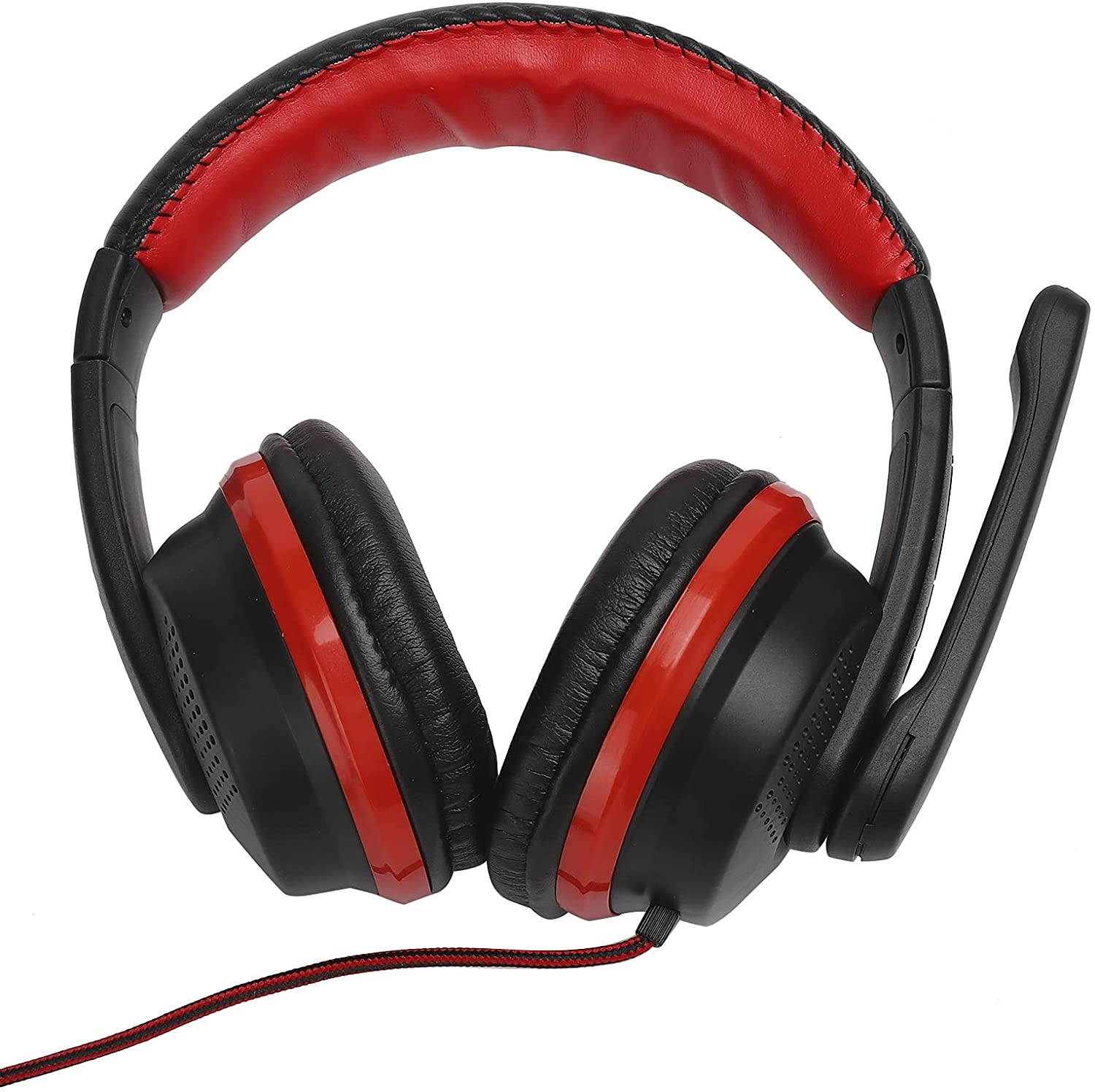 Vbestlife 3.5mm Wired Gaming Headset,Universal Wired Over?Ear Gaming Headphone Volume Control,Adjustable PC Headset with Microphone for PS4 Laptop Tablet PC(Black)