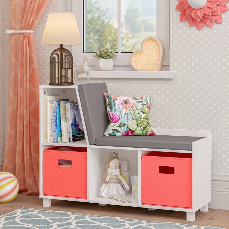 Book Nook Kids' Storage Bench with Cubbies - RiverRidge