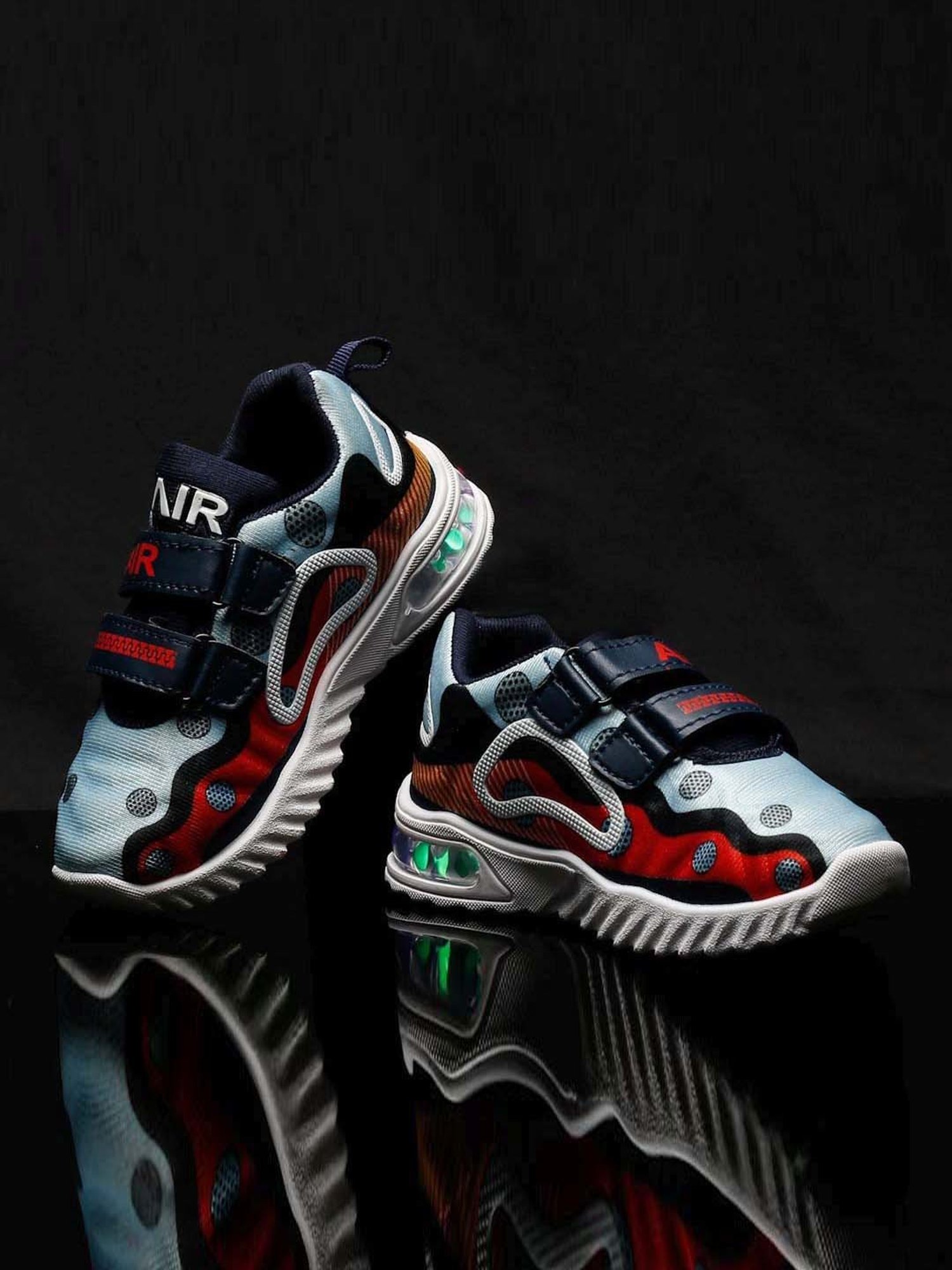 Tiny Bugs Kids White & Red Casual Sneakers