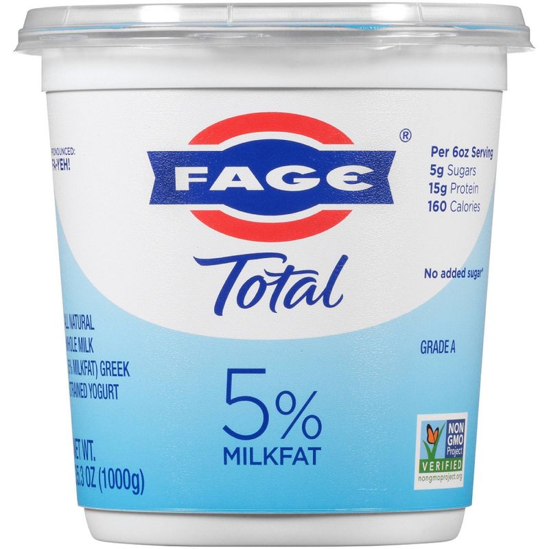 FAGE Total 5% Milkfat Plain Greek Yogurt - 35.3oz