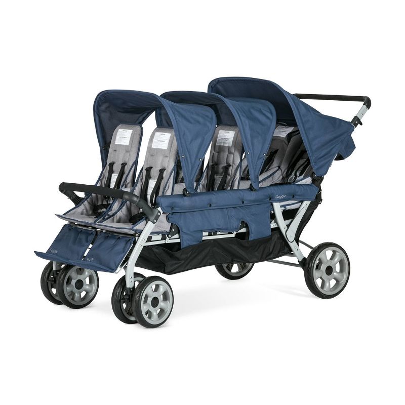 Foundations Gaggle Jamboree 6-Seat Stroller - Navy/Gray